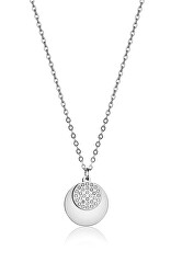 Půvabný ocelový náhrdelník s přívěsky VN1099S