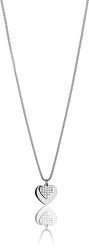 Romantický ocelový náhrdelník s krystaly VN1093S