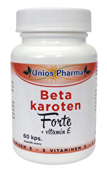 Beta karoten FORTE + vitamin E 60 kapslí