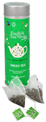 Čistý zelený čaj - plechovka s 15 bioodbouratelnými pyramidkami