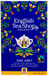 Černý čaj Earl Grey s bergamotem BIO 20 sáčků