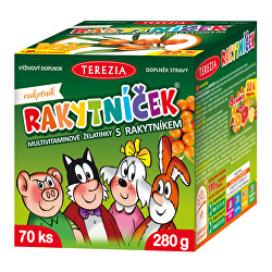 Rakytníček multivitamínové želatinky s rakytníkem 70 ks