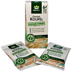 Ovesná koupel s olejem z konopí 6x30 g