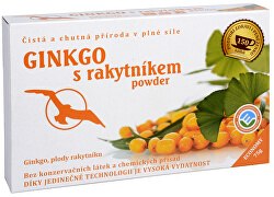Ginkgo s rakytníkom powder - ginkgo, plody rakytníka 75 g