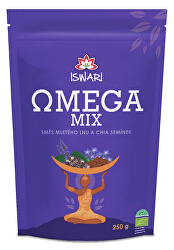 BIO Omega Mix (zmes mletých semienok chia, hnedý ľan) 250 g