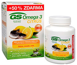 GS Omega 3 Citrus 60 kapslí + 30 kapslí - SLEVA - pomačkaná krabička