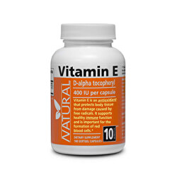 Vitamín E 400 IU přírodní 100 kapslí