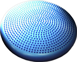 Podložka gumová čočka s výstupky modrá 35 cm