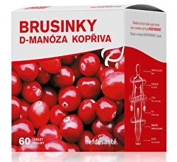 Brusinky D-Manóza Kopřiva 60 tbl.