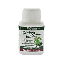 Ginkgo biloba 60 mg Forte 30 tbl. + 7 tbl. ZD ARMA