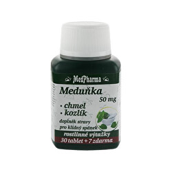 Meduňka 50 mg + chmel + kozlík 30 tbl. + 7 tbl. ZDARMA