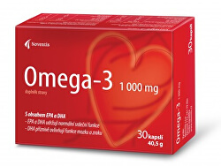 Omega-3 1000 mg 30 kapsúl -ZĽAVA - KRÁTKA EXPIRÁCIA - 31. 3. 2023