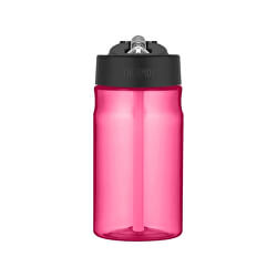 Detská hydratačný fľaša so slamkou - ružová 350 ml