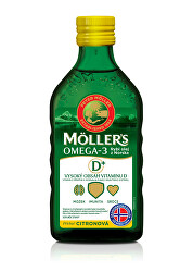 Möller`s rybí olej Omega 3 z tresčích jater 250 ml pro dospělé 50+