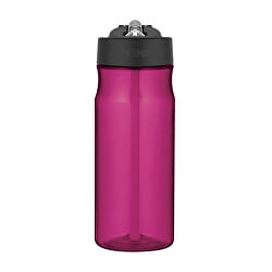 Sport Hydratačný fľaša so slamkou - purpurová 530 ml