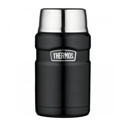 Style Termoska na jídlo se šálkem - matně černá 710 ml
