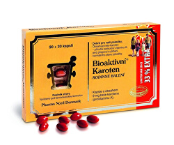 Bioaktivní Karoten Rodinné balení 90+30 pastilek EXTRA