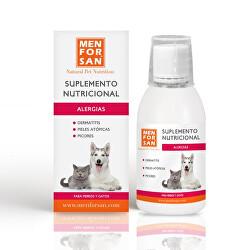 Menforsan Allergies - Proti alergii - Tekutý doplněk stravy pro psy a kočky 120 ml