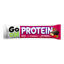 GO ON Proteínová tyčinka s brusnicami a goji 50 g