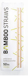 Bambusové brčko 6 mm x 23 mm box 50 ks