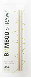 Bambusové slamku 8 mm x 23 mm box 35ks