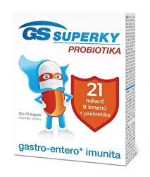 GS Superky probiotiká 30 + 10 kapslí