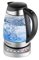 Rychlovarná konvice skleněná 1,7 l s nastavením teplot RK4130