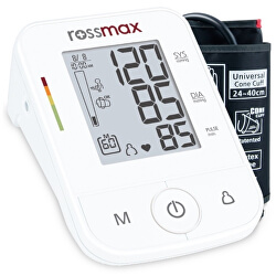 Dobře vybavený automatický tlakoměr Rossmax X3 s řadou funkcí