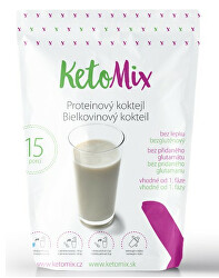 Proteinový koktejl KetoMix 450 g (15 porcí) + 2 balíčky příchutí ZDARMA