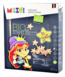 BIO Cereální hvězdičky se šťávou z černého rybízu 200 g