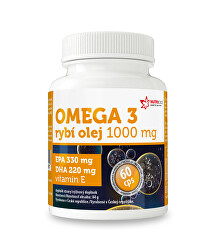 Omega 3 Rybí olej 1000 mg EPA 330 mg / DHA 220 mg 60 kapslí