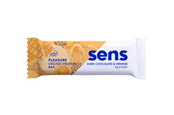 SENS Pleasure Protein tyčinka s cvrčky múkou - Tmavá čokoláda & Pomaranč 40 g