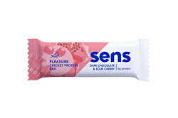 SENS Pleasure Protein tyčinka s cvrčky múkou - Tmavá čokoláda & Višňa 40 g