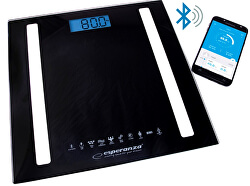 Osobné elektronická a diagnostická váha 8v1 s bluetooth B fit Scale - čierna