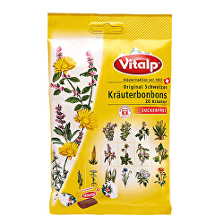 VITALP bylinné bonbony bez cukru 75 g