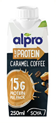 High Protein sójový nápoj s příchutí karamelu a kávy 250 ml