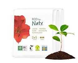 Dámské ECO slipové vložky Naty - super - cestovní balení (2x5 ks)