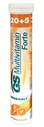 GS Multivitamin s minerály Šumivý Forte Pomeranč 20+5 tablet