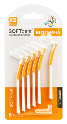 Butterfly fogköztisztító kefe hajlított XS 0,4 mm 6 db