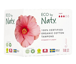 Dámské tampóny ECO by Naty  - super (18 ks)