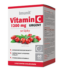 Vitamin C 1200 mg URGENT se šípky Imunit