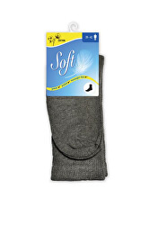 Pánske ponožky so zdravotným lemom vysoké - antracitové
