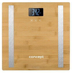 Osobní váha diagnostická 180 kg PERFECT HEALTH, bamboo VO3000
