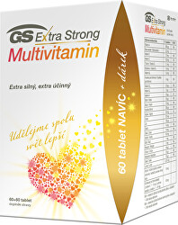 GS Extra Strong Multivitamín 60 + 60 tablet DARČEK 2021