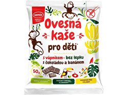Ovsená kaša pre deti s vápnikom s čokoládou a banánom 50 g