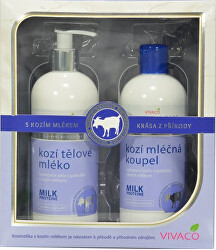Dárková kazeta Kozí mléko - mléčná koupel, tělové mléko
