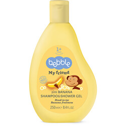 Dětský šampon a sprchový gel 2v1 banán 250 ml