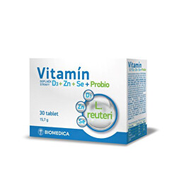 Vitamín D3 + Zn + Se + Probio 30 tablet
