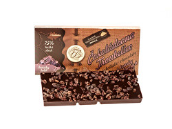 Hořká čokoláda s kakaovými boby 75% 45 g