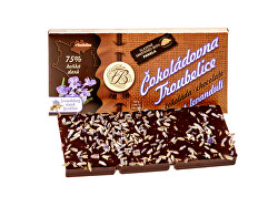 Hořká čokoláda s levandulí 75% 45 g